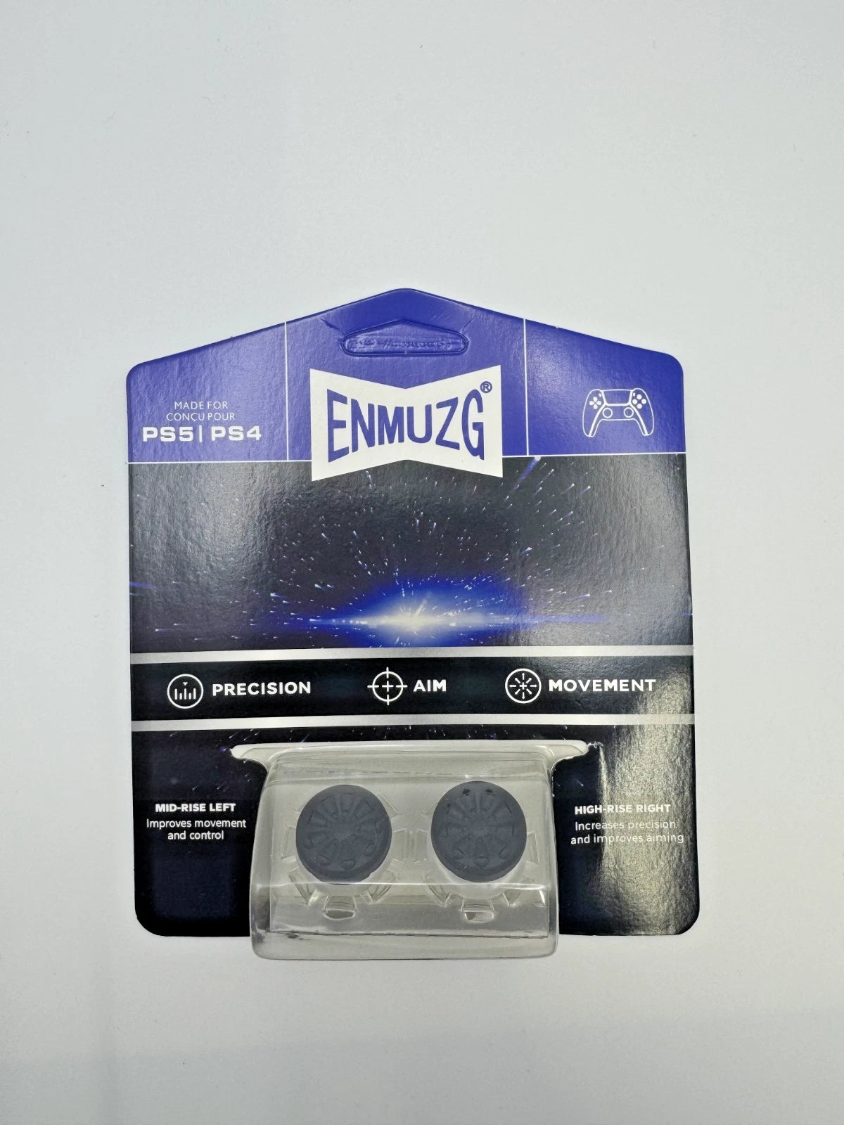 Enmuzg Joystick Extenders Thumb Grip Set for PS4 & PS5 - Random Colour
