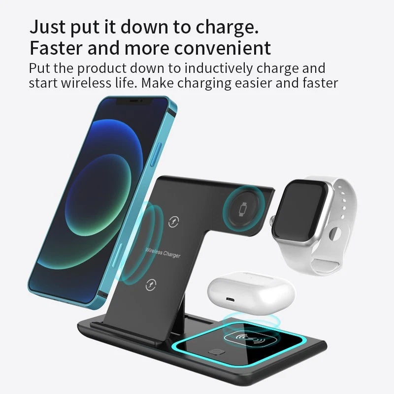 3 in 1 Wireless Charging Station