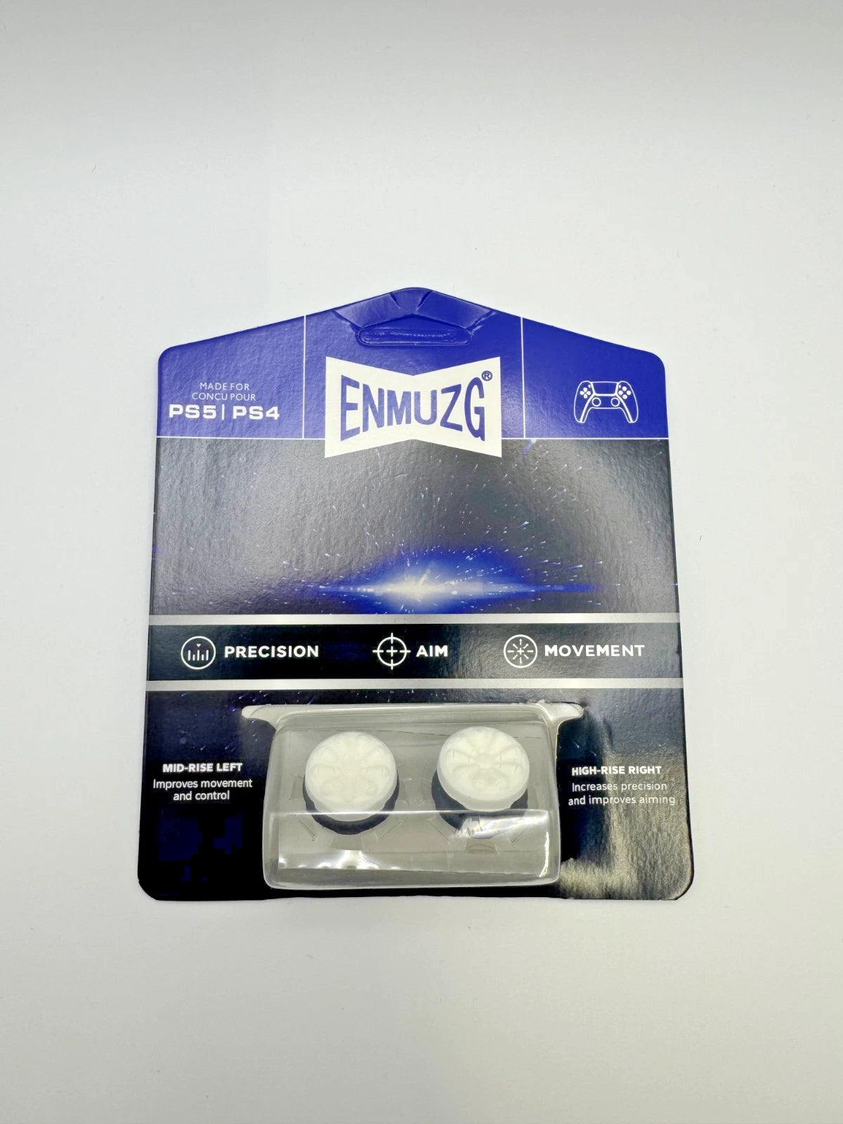 Enmuzg Joystick Extenders Thumb Grip Set for PS4 & PS5 - Random Colour