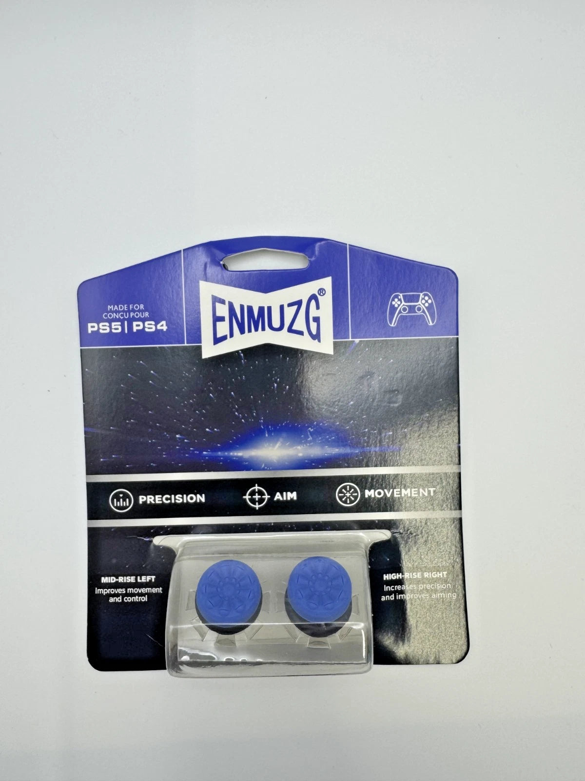 Enmuzg Joystick Extenders Thumb Grip Set for PS4 & PS5 - Random Colour