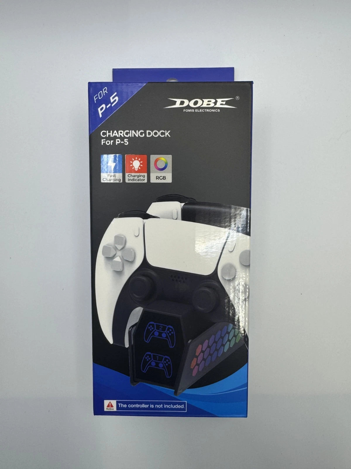 DOBE Dual PS5 Controller Charging Dock RGB