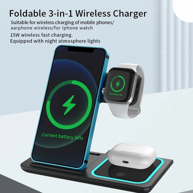 3 in 1 Wireless Charging Station