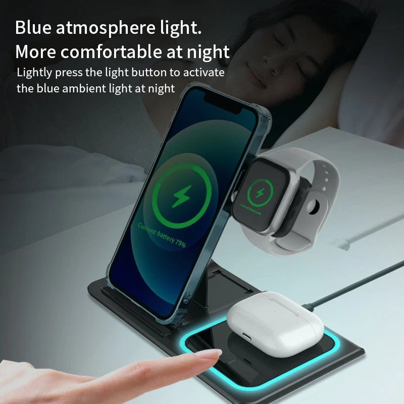 3 in 1 Wireless Charging Station