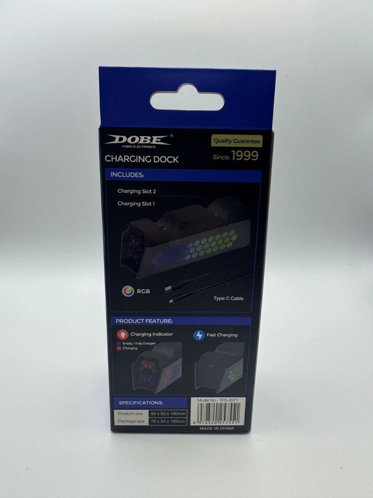 DOBE Dual PS5 Controller Charging Dock RGB