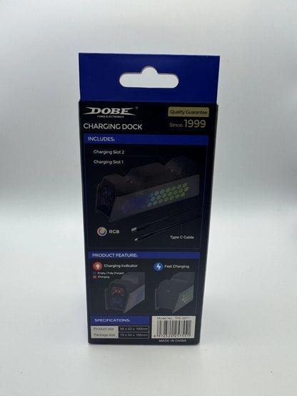 DOBE Dual PS5 Controller Charging Dock RGB